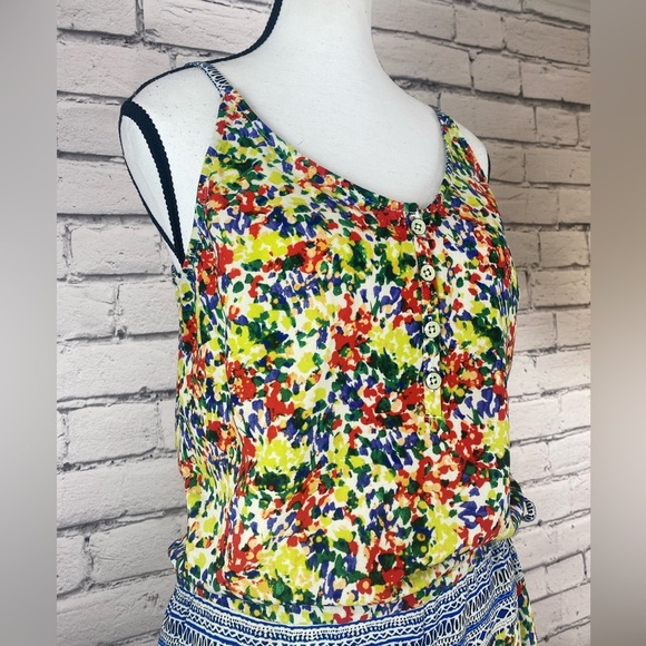 Cabi Floral Adjustable Waist Boho Romper Playsuit size Small - Picture 4 of 12